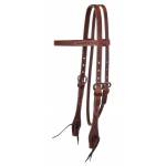 Reinsman Classic Smooth Rosewood Harness Browband Headstall