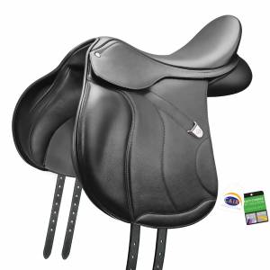 Bates Wide All Purpose Luxe Leather Saddle with CAIR
