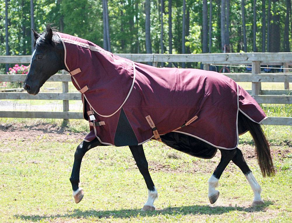 TuffRider Optimum 1680D Triple Weave Herringbone Detachable Neck Turnout - 360 gms