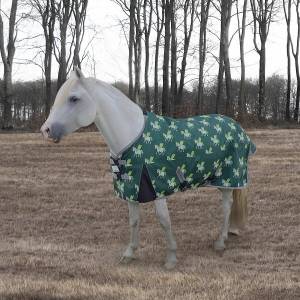 Tuffrider 1200D Ripstop Horse Print Standard Neck Two Tone Turnout - 220gms