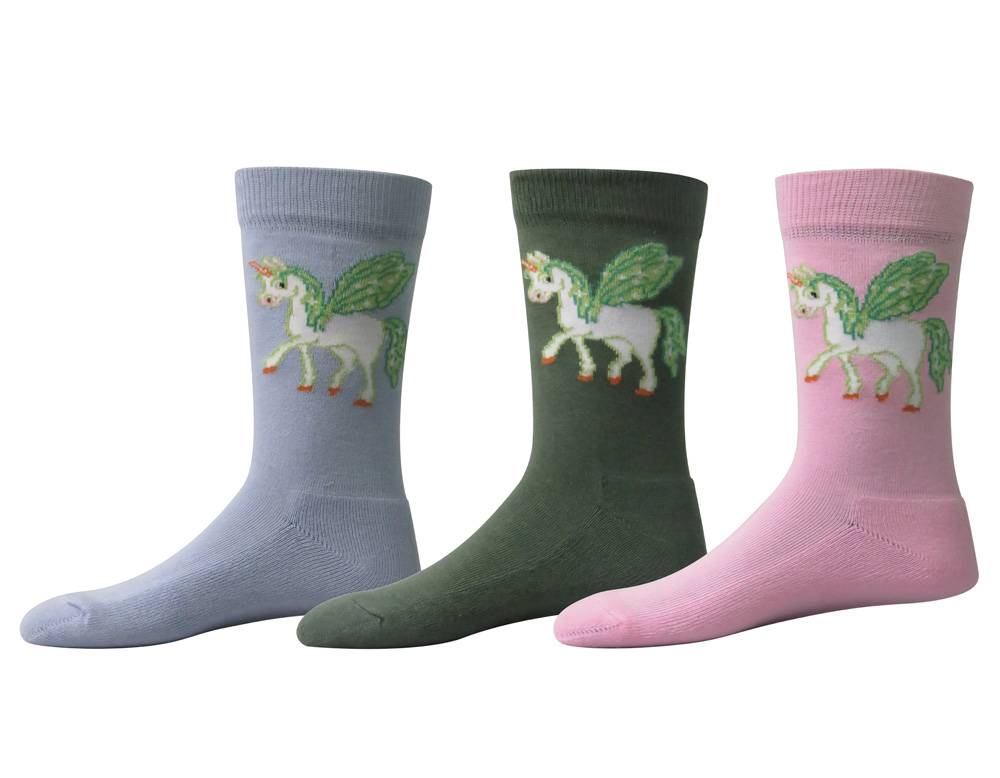 TuffRider Kids Unicorn Socks - 3 Pack