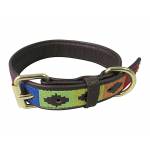 Halo Rainbow Leather Dog Collar