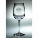 Kelley Harness Racing Floral Etched Wine Glass