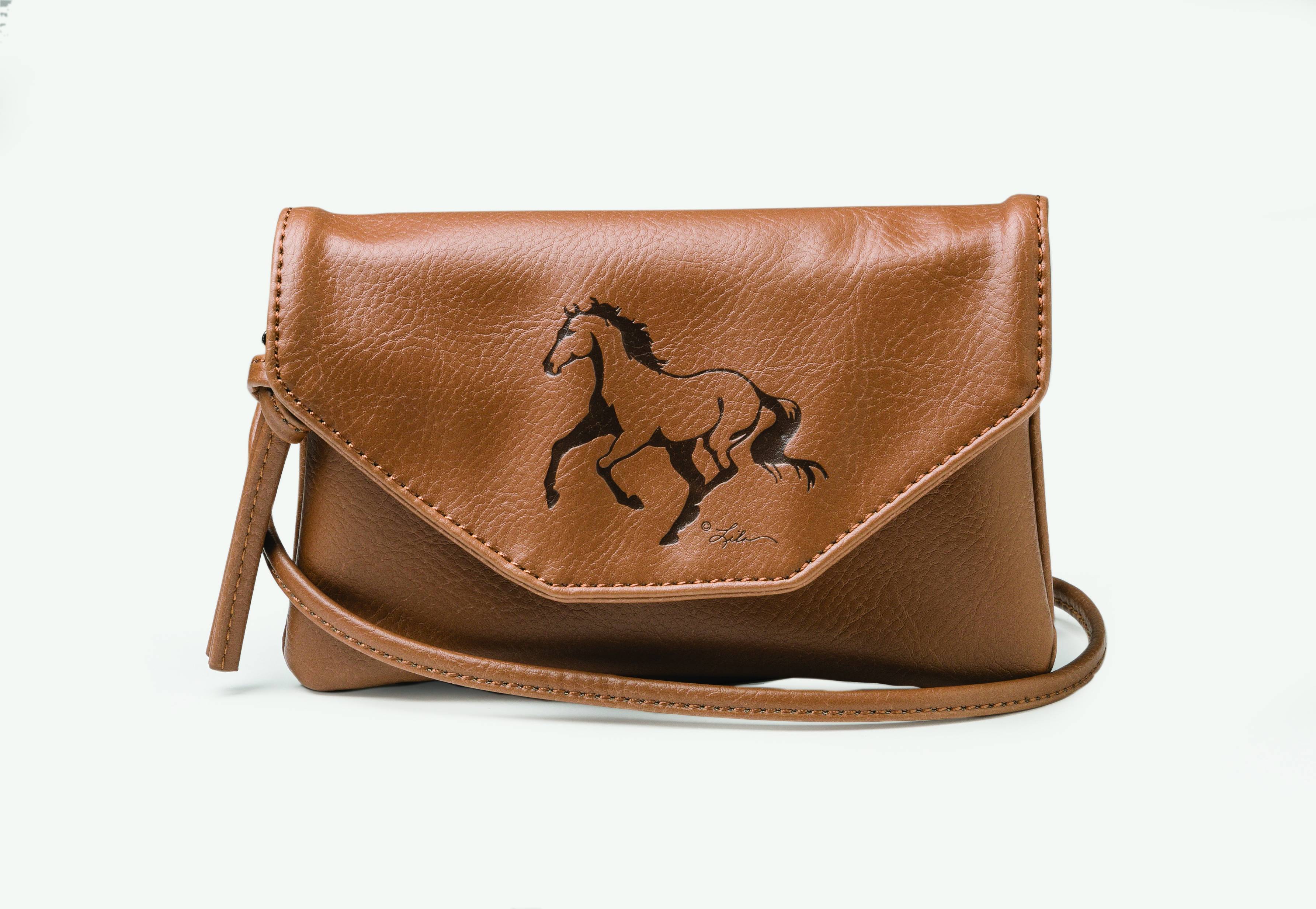 Kelley Debossed Horse String Purse