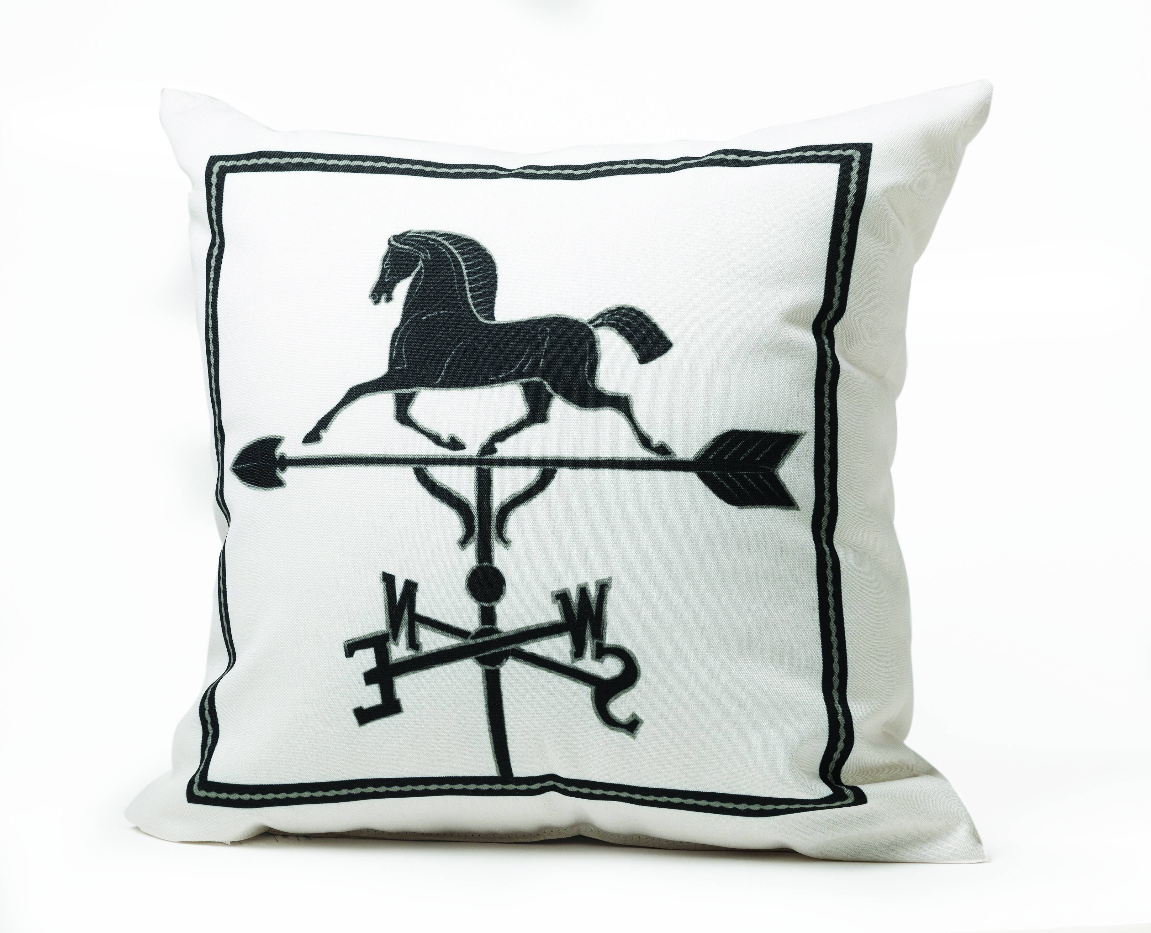 Kelley Horse Weathervane Throw Pillow