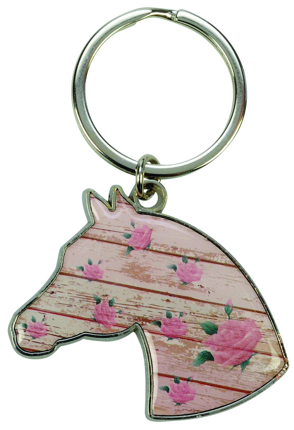 Kelley Floral Horse Head Keychain