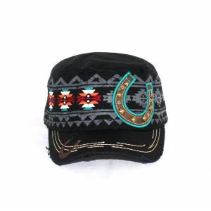Savana Patch Army Hat - Horseshoe & Tribal