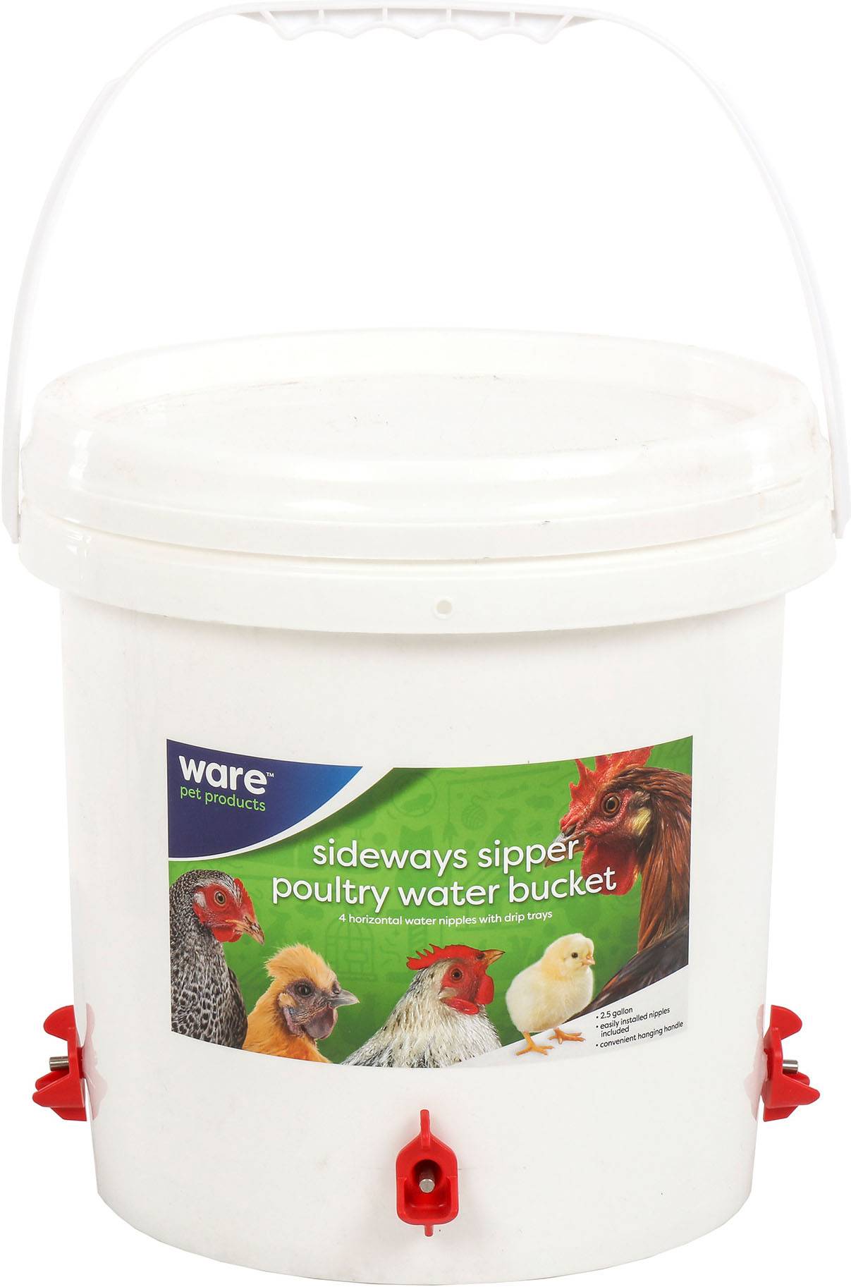 Sideways Sipper Poultry Water Bucket