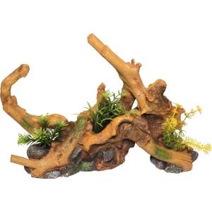 Driftwood Centerpiece With Plants