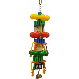 Happy Beaks Spin Tower Bird Toy