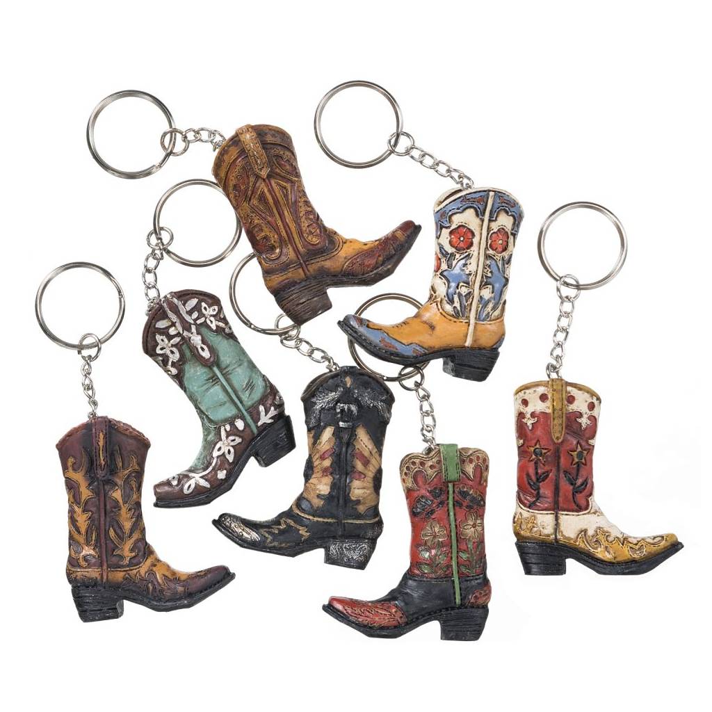 Tough-1 Keychain Cowboy Boot - 7 Pack