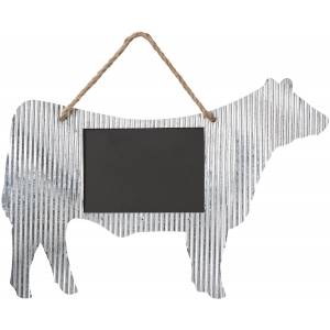 Gift Corral Corrugated Steer Frame/Chalk