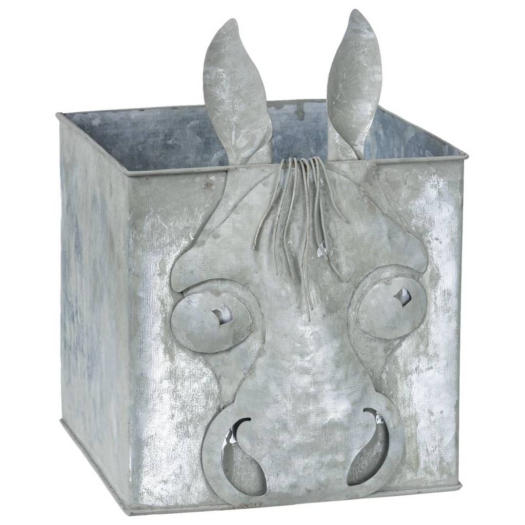 Gift Corral Metal 3D Horse Face Cube