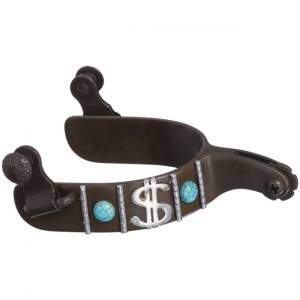 Tough 1 Turquoise Stone & Dollar Sign Spur