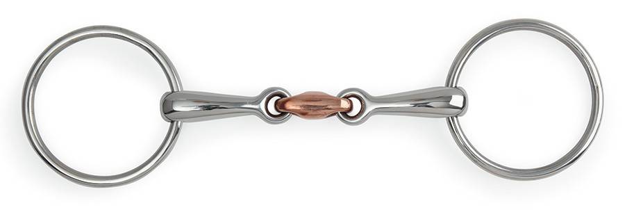 Shires Loose Ring Copper Lozenge Snaffle Bit