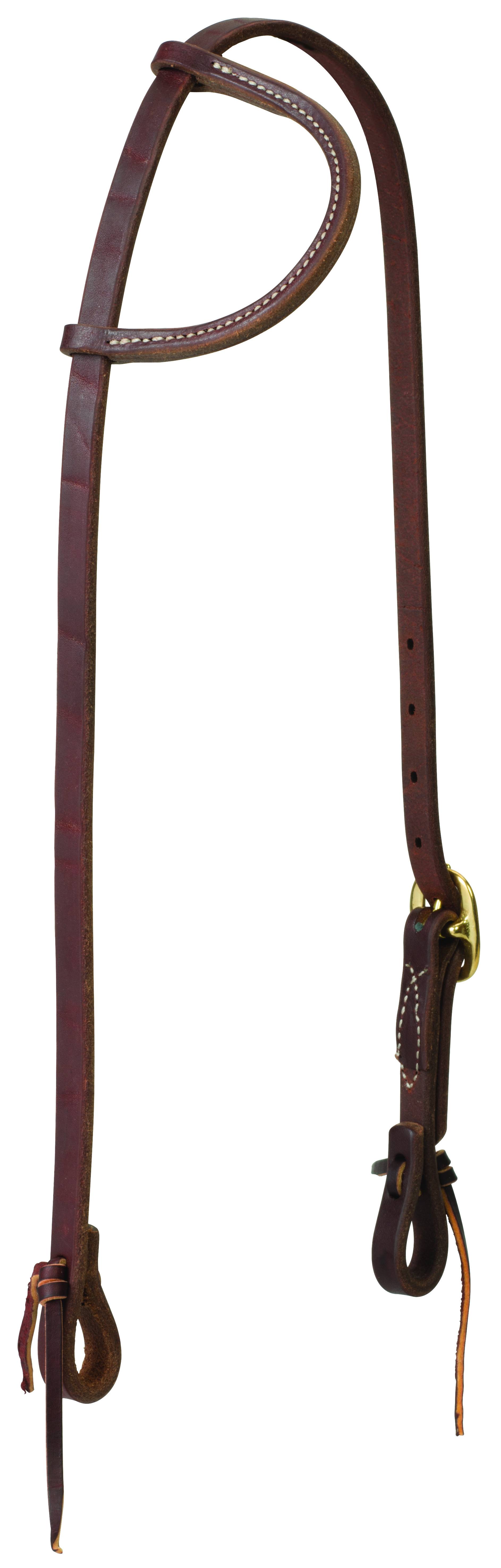 Weaver Tack Sliding Ear Brass Buckle Headstall