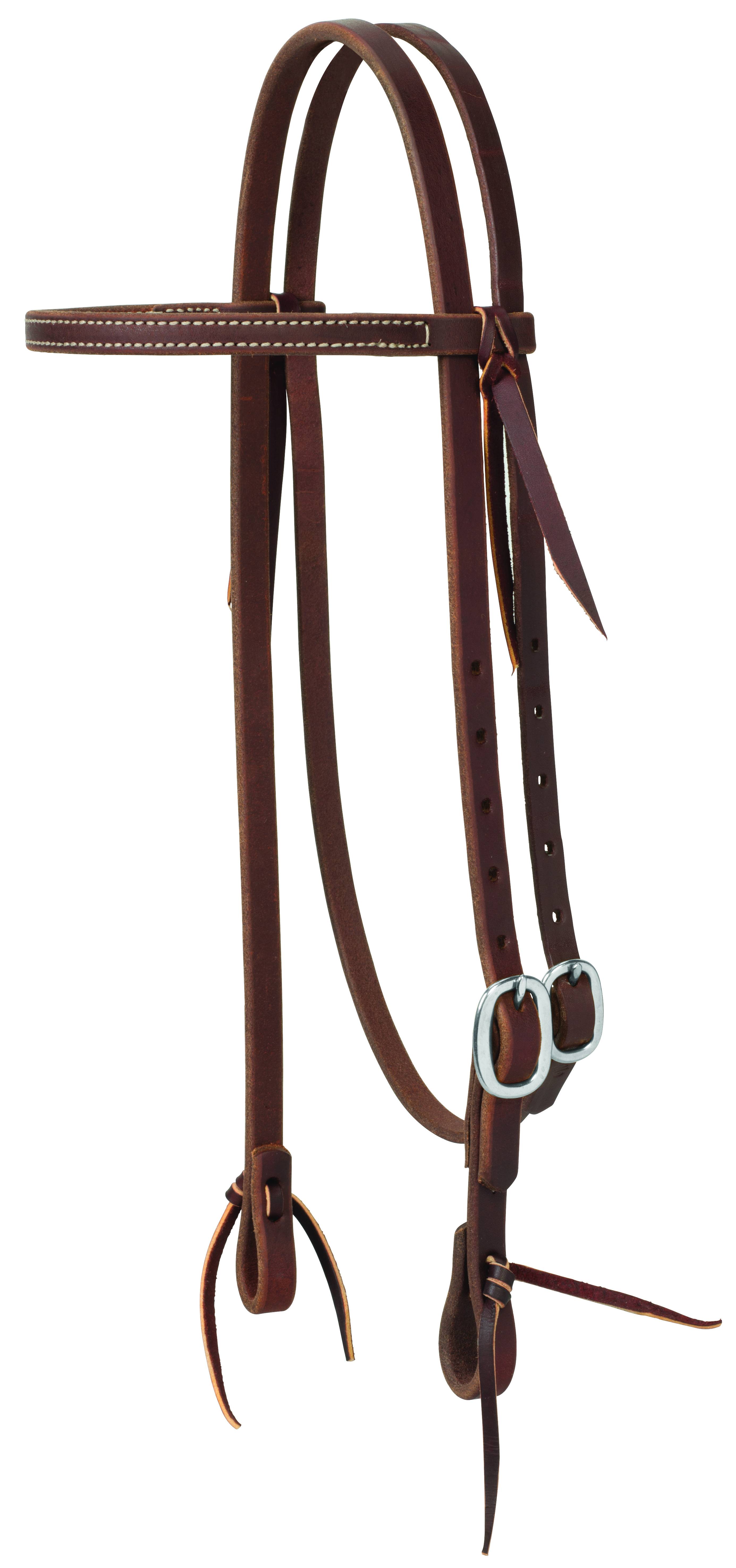 Weaver Working Tack Straight Browband Stainless Buckle Headstall