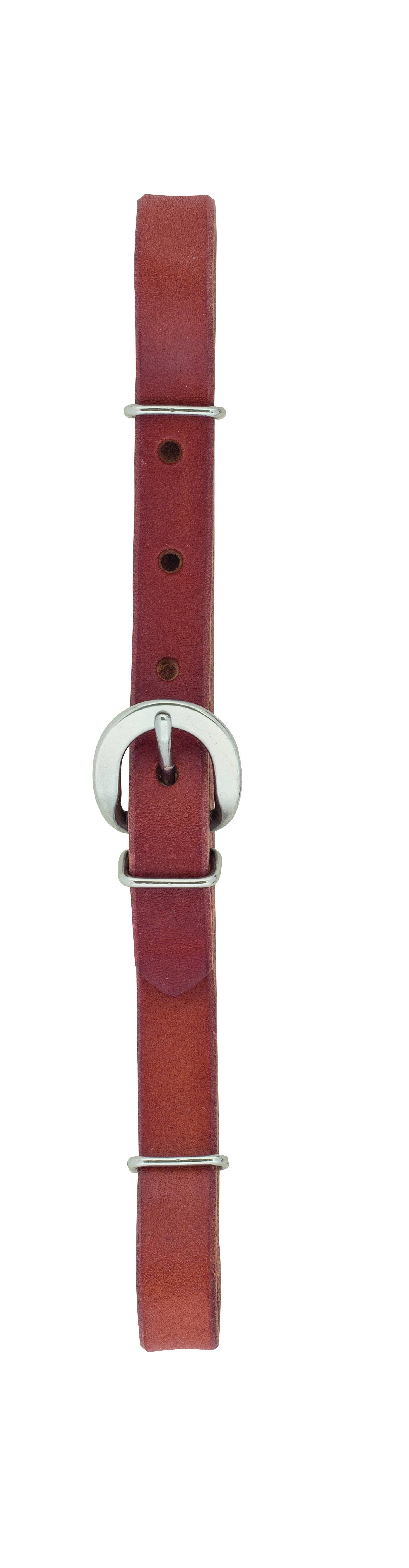 Weaver Canyon Rose Straight Leather Curb Strap
