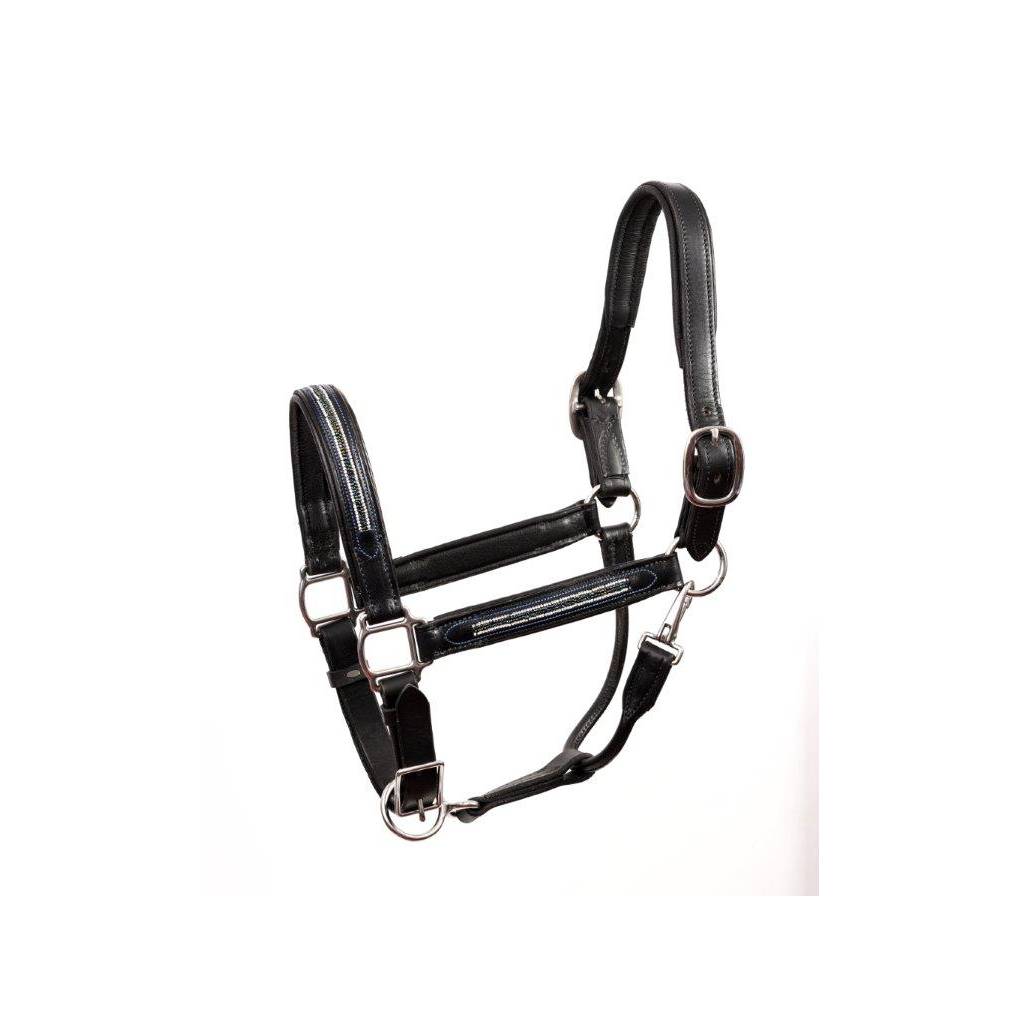 Perri's Multi Bling Padded Leather Halter