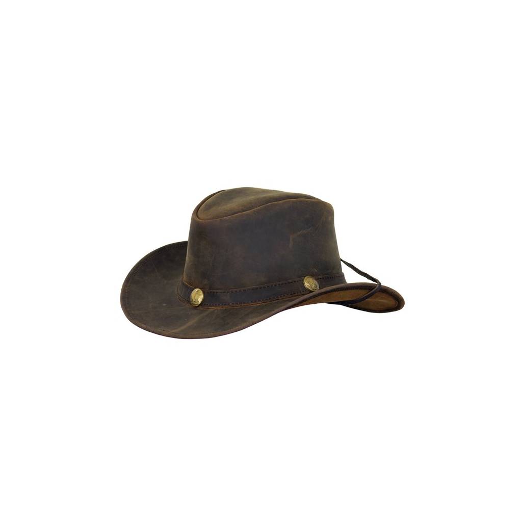 Outback Trading Cheyenne Leather Hat