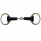 Eggbutt Rubber Mouth Snaffle Bit w/Round Rings