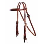 Schutz By Professionals Choice Cowboy Laced Browband Headstall
