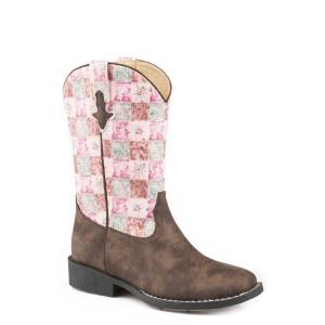 Roper Kids Floral Shine Boots