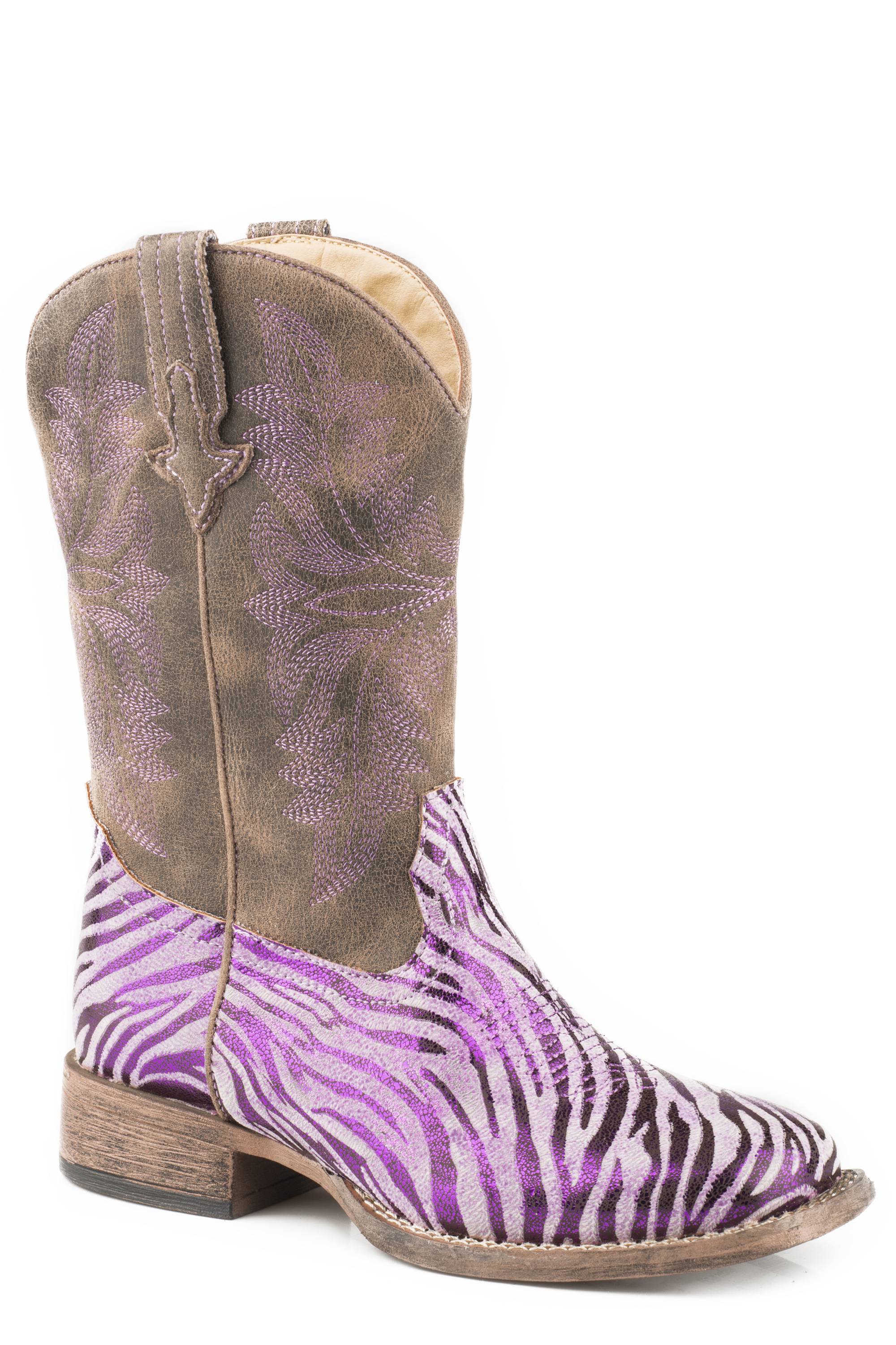 Roper zebra clearance glitter boots