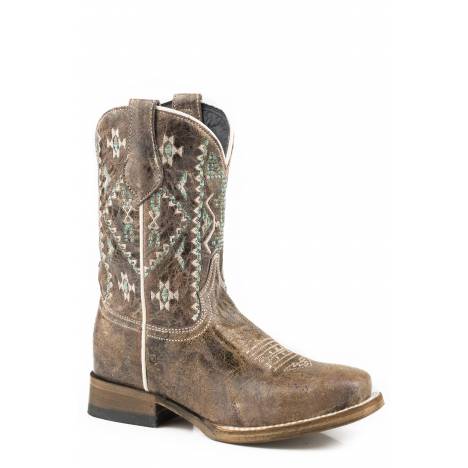 Roper Kids Out West Square Toe Western Boots