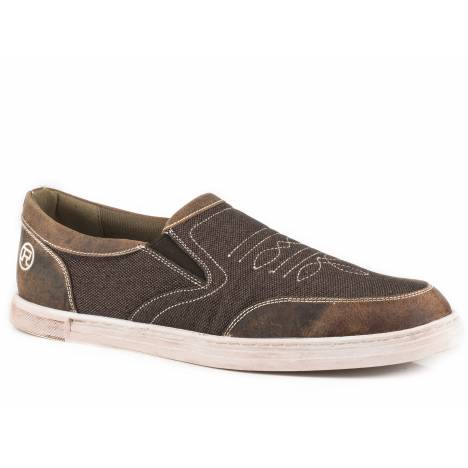 Roper Men's Vagabond Slip On Shoe - Brown