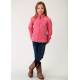 Roper Girls Rangegear Light Weight Micro Fleece Jacket - Cationic Pink