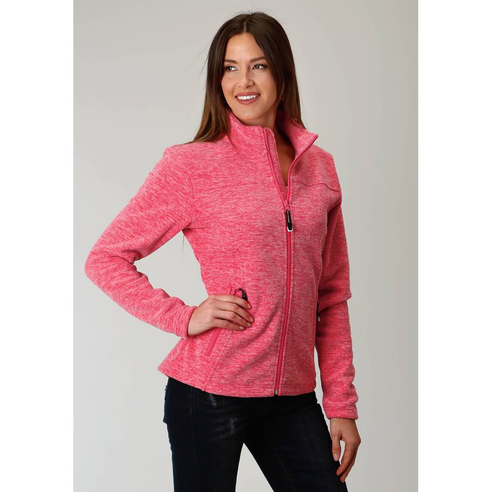 light pink fleece jacket