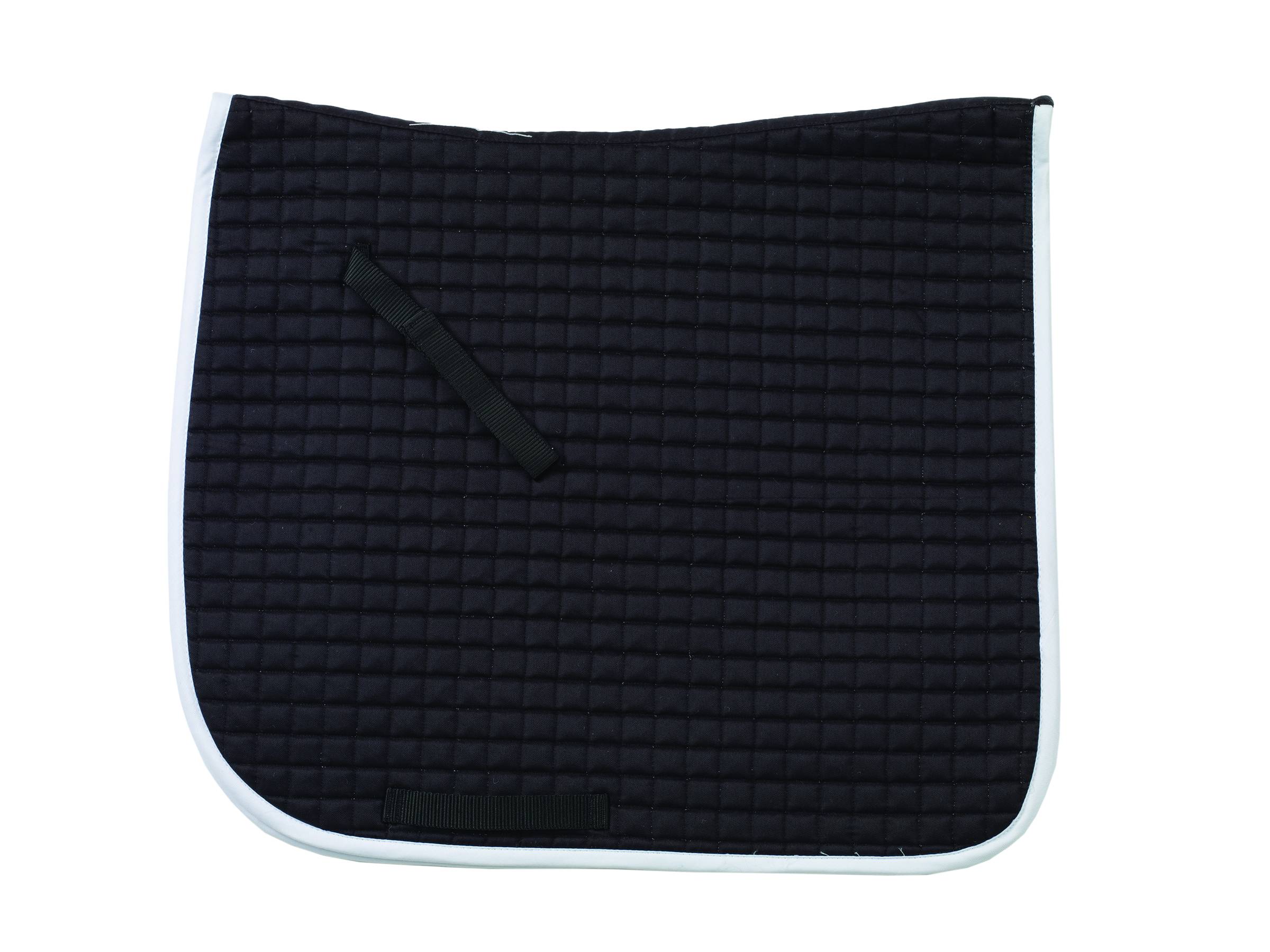 470718BLKWH2523 Ovation Pro Square Quilt Dressage Pad sku 470718BLKWH2523