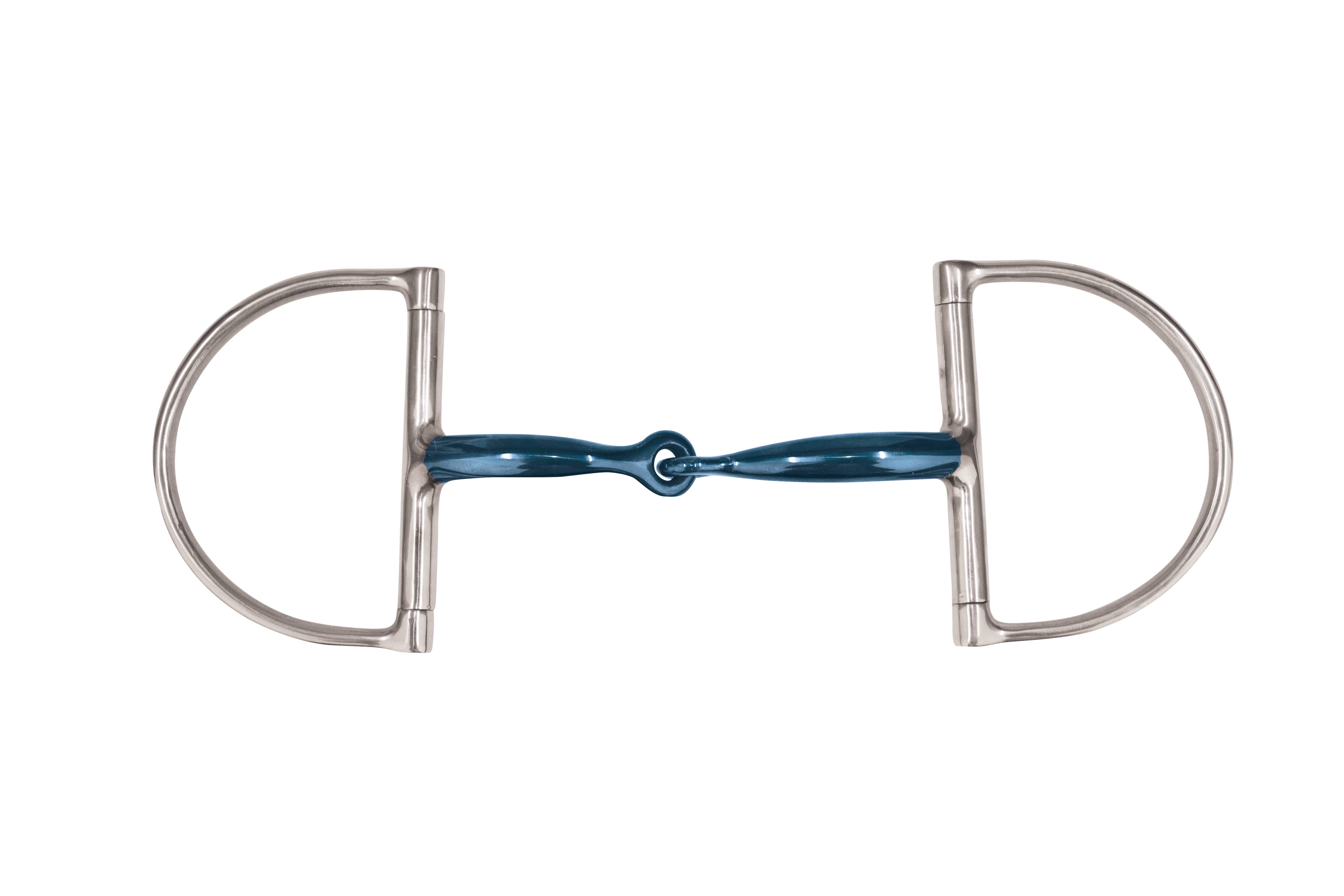JP Korsteel Blue Steel Jointed Dee Ring Snaffle Bit