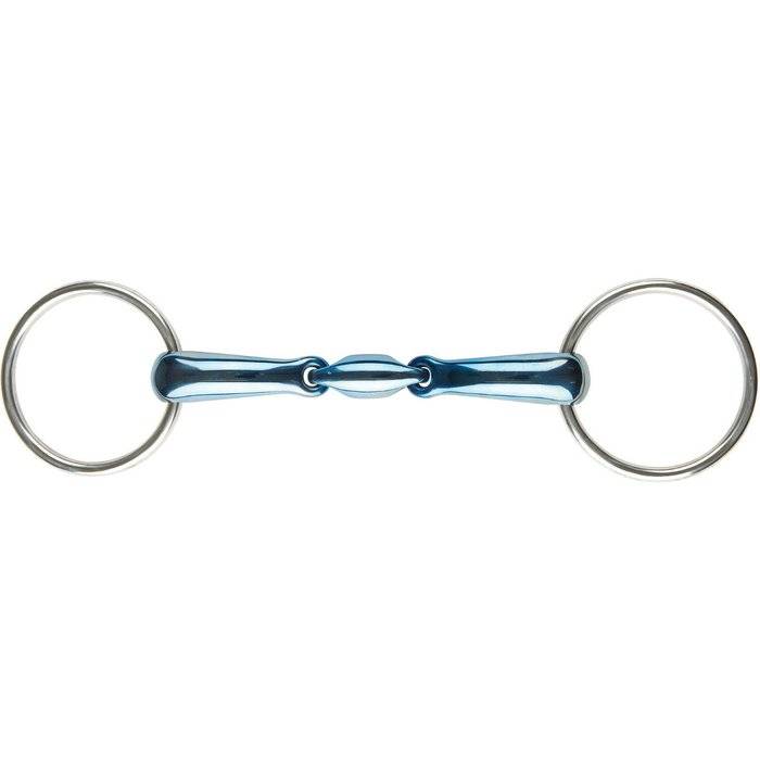 JP Korsteel Blue Steel Oval Loose Ring Snaffle Bit
