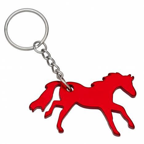 Lila Galloping Horse Key Chain