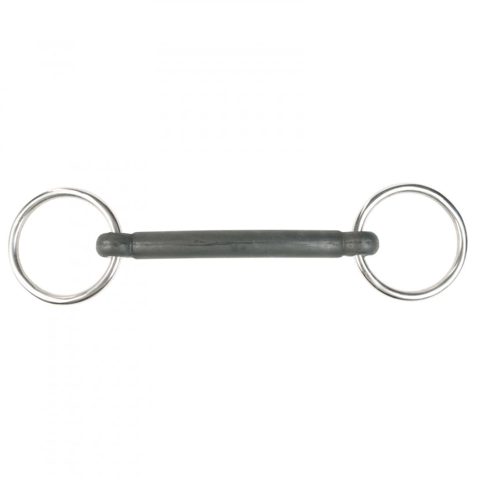 Horze Rubber Mullen Mouth Loose Ring Snaffle Bit