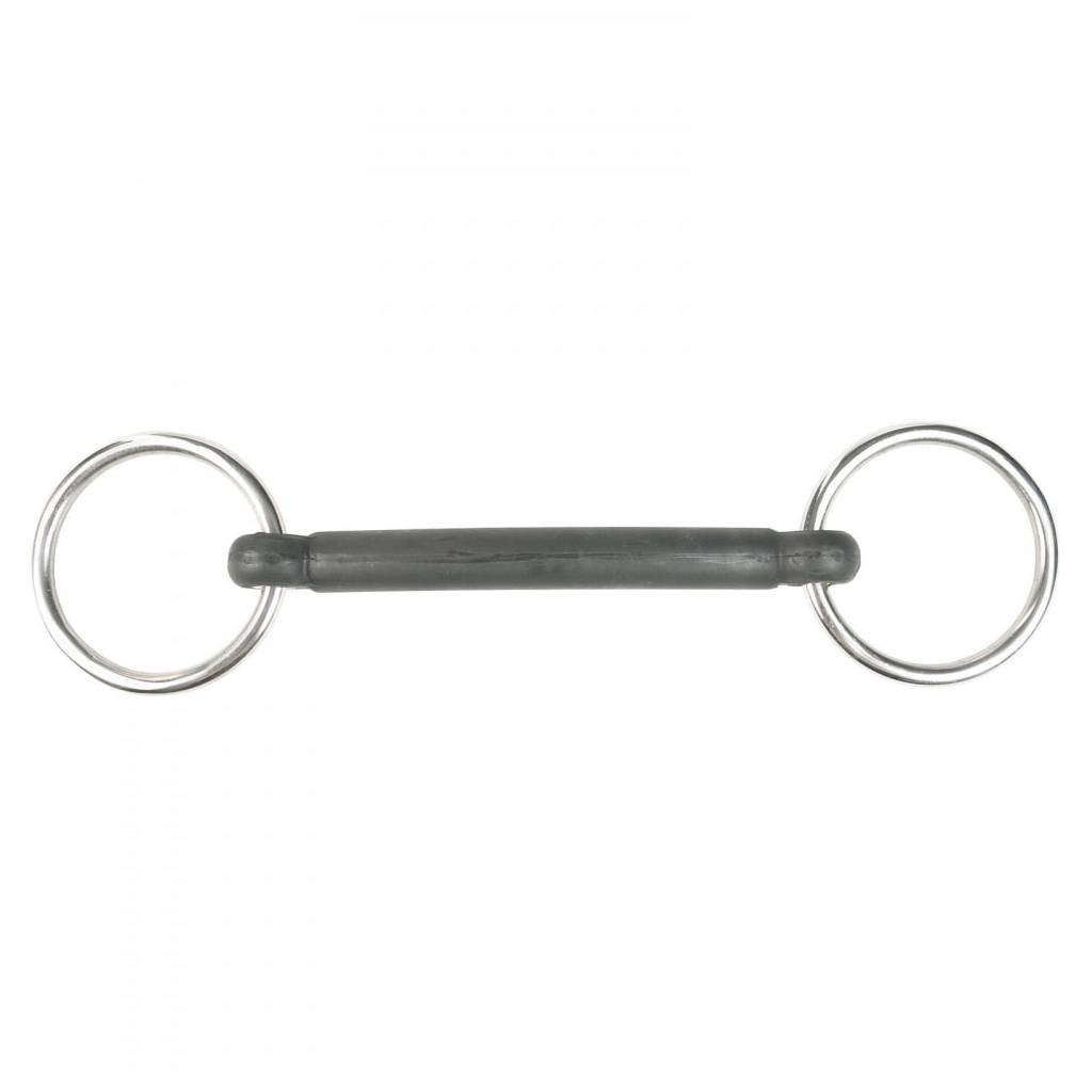 Horze Rubber Mullen Mouth Loose Ring Snaffle Bit