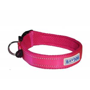 Baydog Tampa Bay Dog Collar - Sunset Pink - Medium (15.5-17.7)