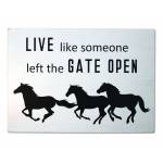 Live Like Someone Left the Gate Open Wall Decor