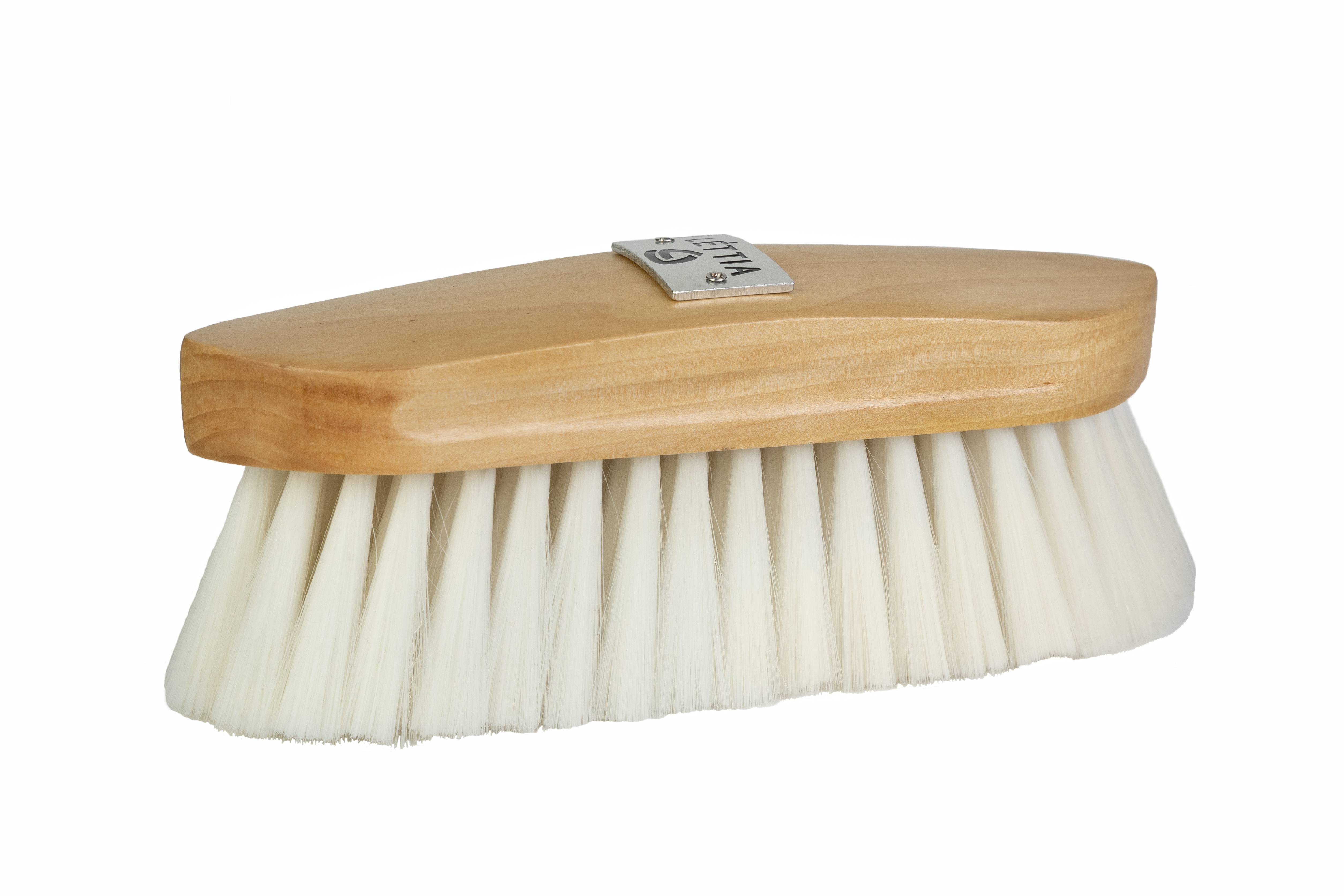 Lettia Collection Synthetic Goat Hair Brush Wood Back