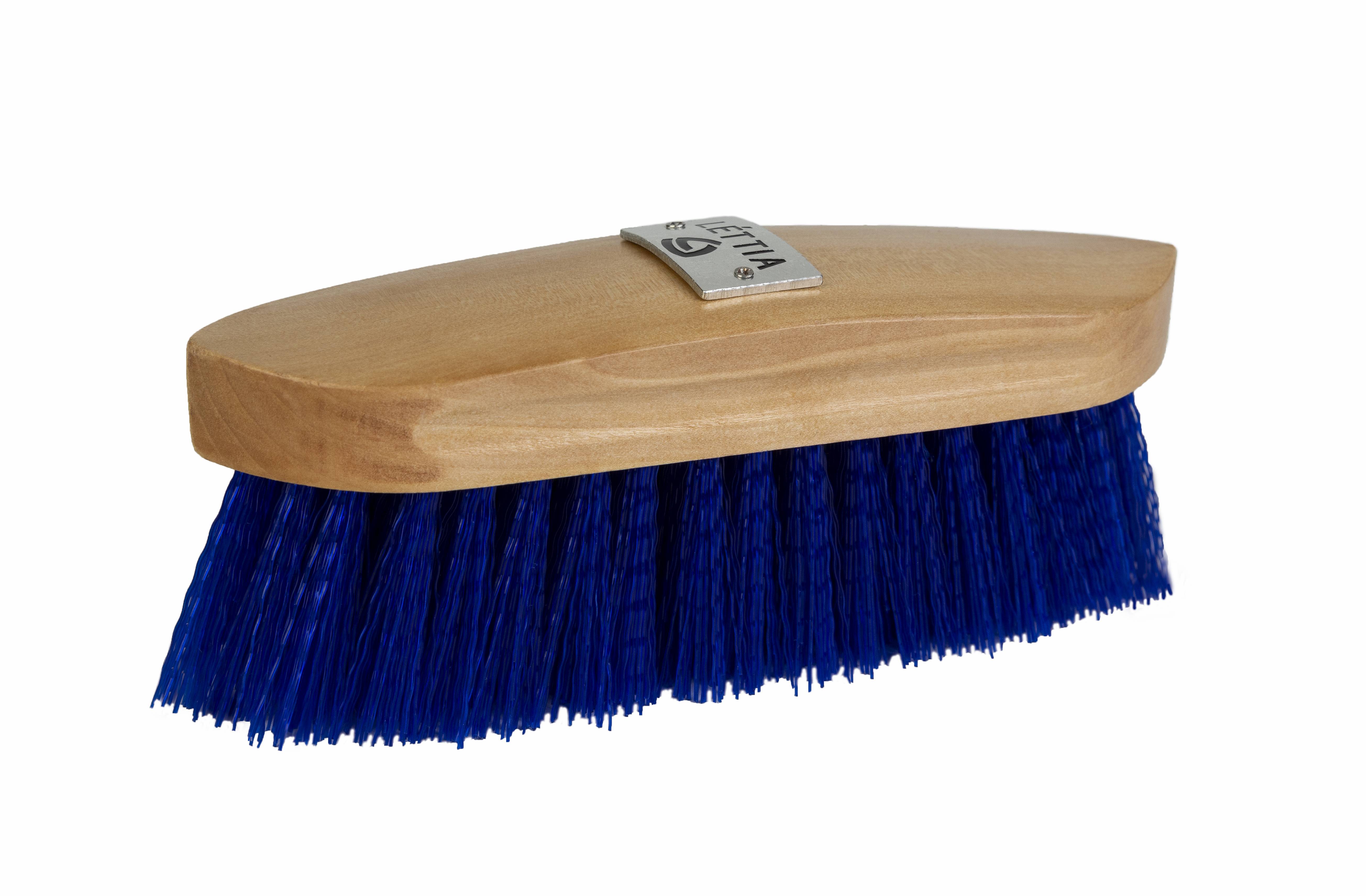 Lettia Collection Plastic Bristle Dandy Brush with Wood Back
