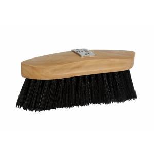 Lettia Collection Plastic Bristle Dandy Brush with Wood Back