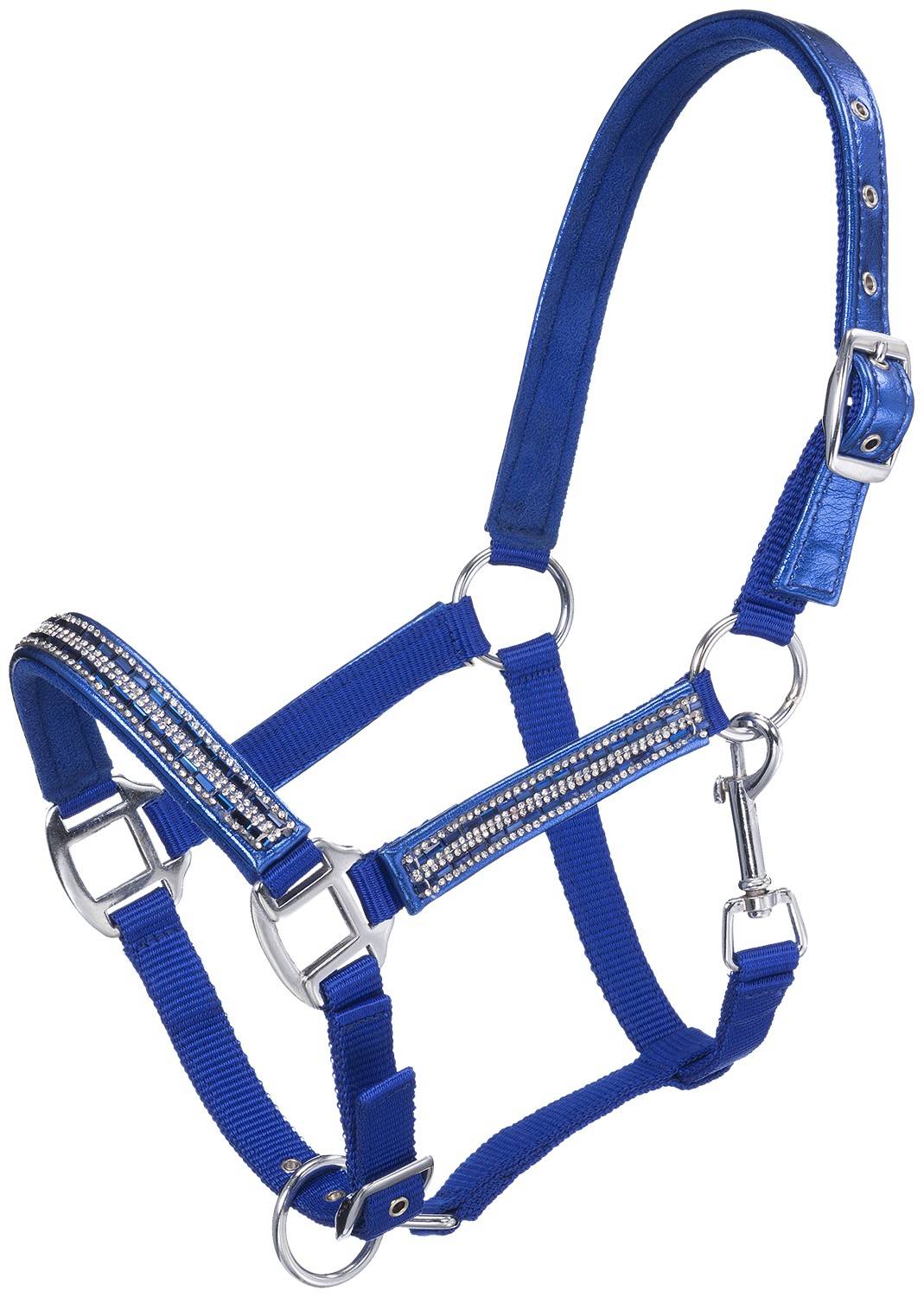 Tough-1 Adjustable Nylon Miniature Halter with Foil/Crystal Overlay