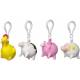 Gift Corral Farm Animal Squeeze Poop Keychain/Clips