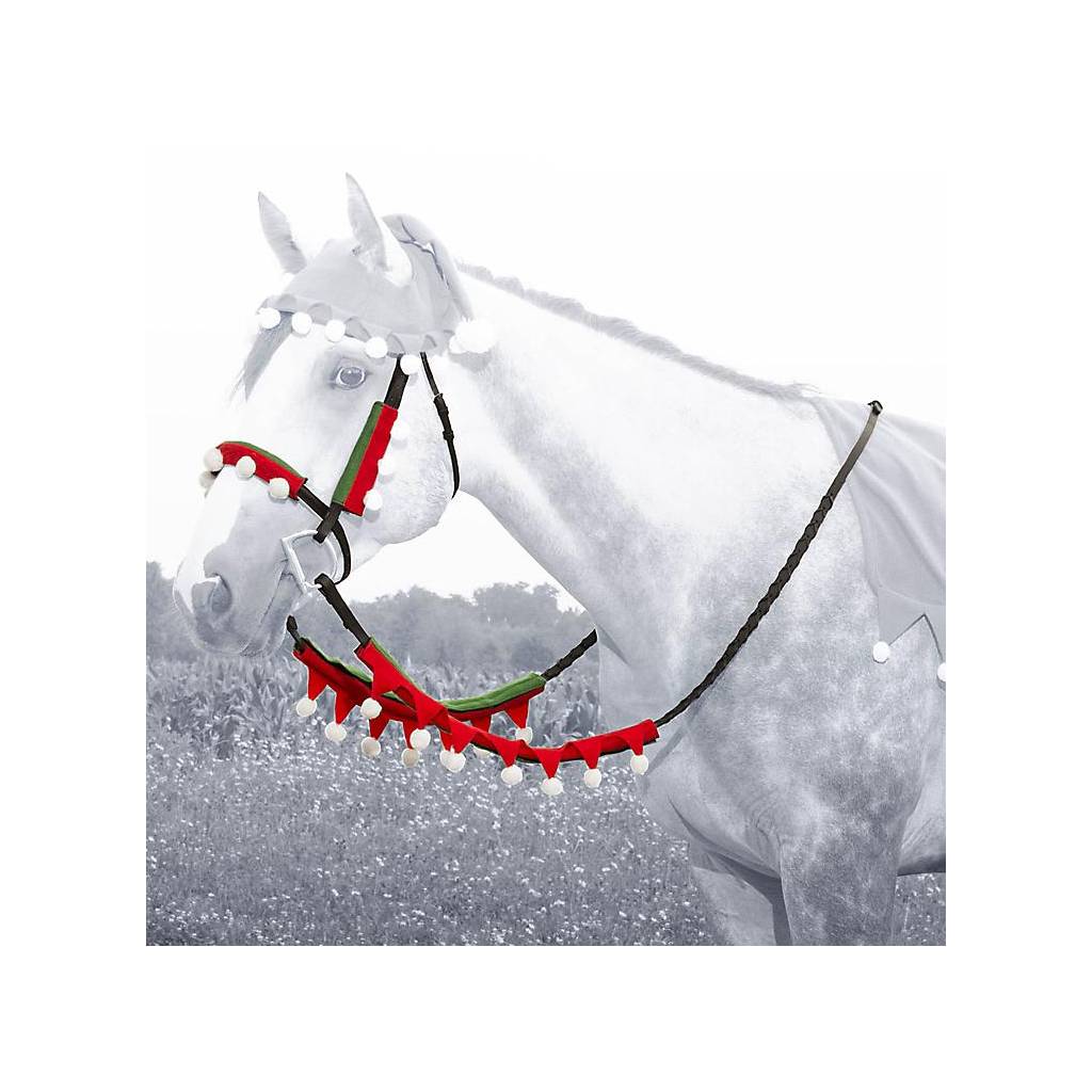 Holiday Elf Halter & Rein Cover Set from Tough-1