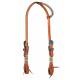 Professionals Choice Round Ear Headstall With Rawhide