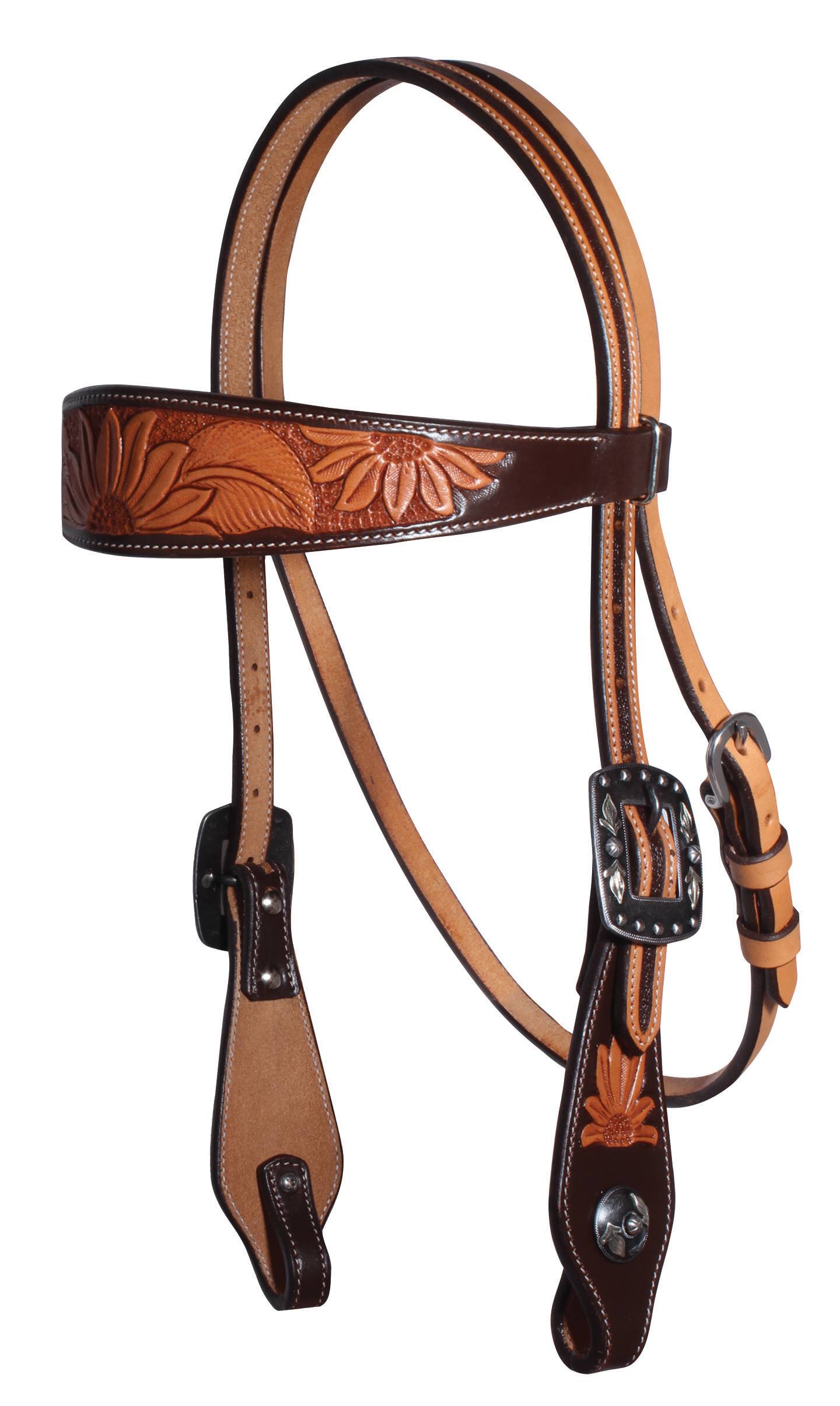 3P4006 Professionals Choice Sunflower Browband Headstall sku 3P4006