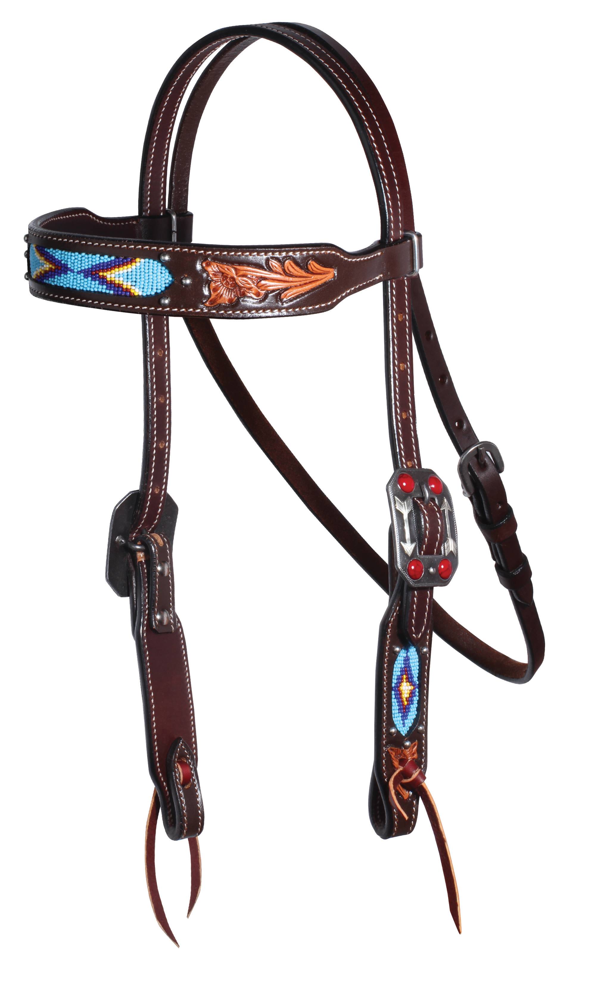 3P4008D Professionals Choice Beaded Browband Headstall sku 3P4008D