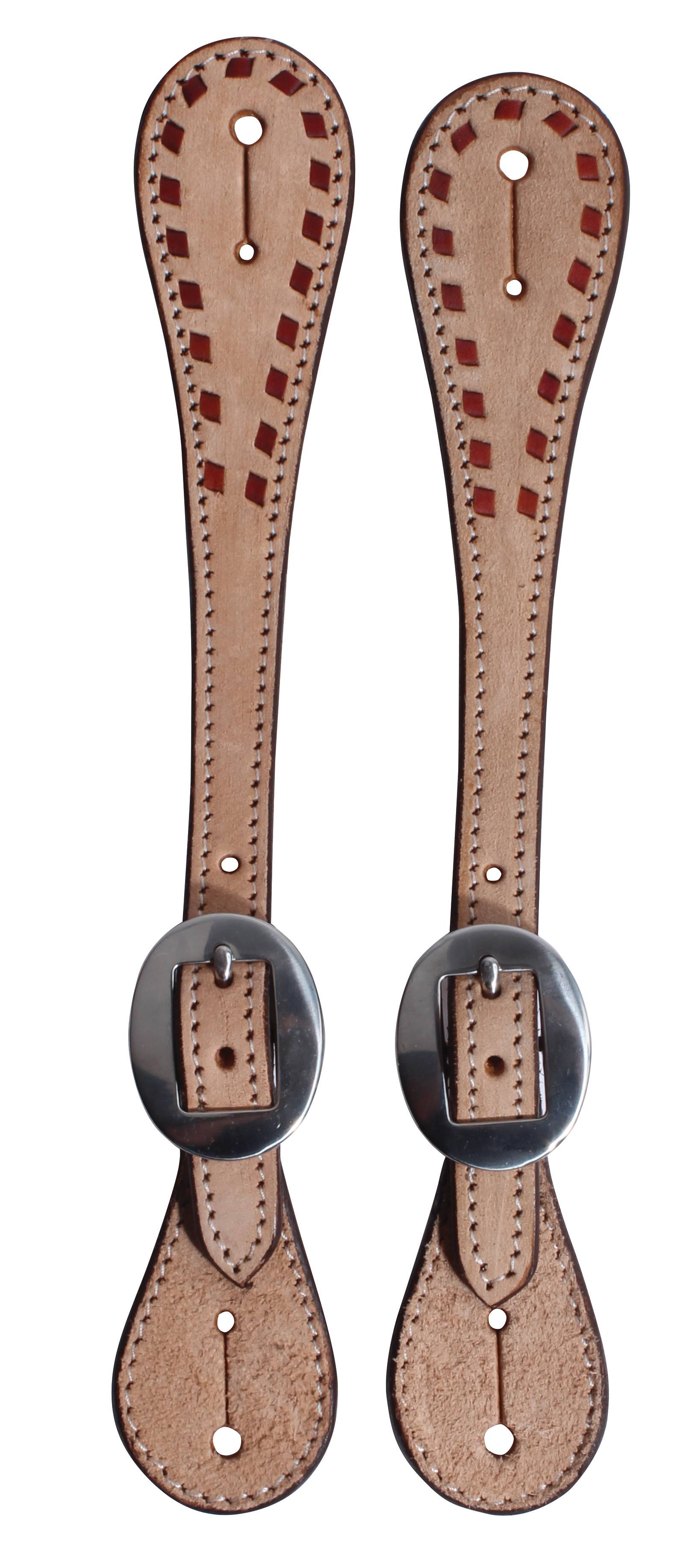 Professionals Choice Roughout Buckstitch Spur Straps